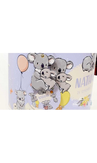 Trusou botez cu ursuleti koala si baloane colorate Koala Kid 10